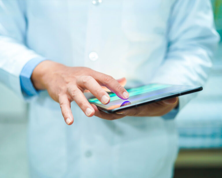 typing on an ipad
